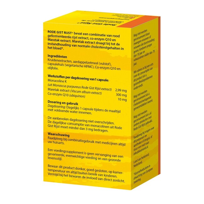 Riz rouge de levure + 60 Capsules