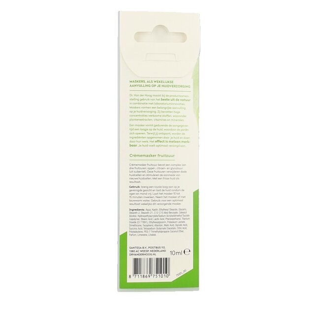 Masque crème aux acides de fruits 10 ml