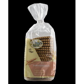 Billy's Farm Granenkoekjes 5 granen bio 175 Gram