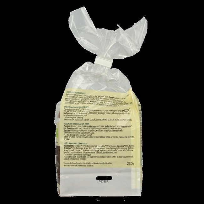 Spéculoos complets bio 230 g