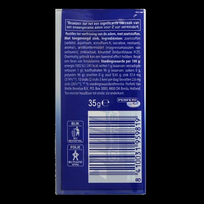 Clean Breath Peppermint 50 Pastilles