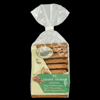 Billy's Farm Gember walnootstaafjes bio 175 Gram
