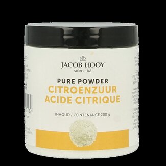 Jacob Hooy Pot d'acide citrique 200 Grammes