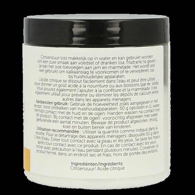 Citroenzuur pot 200 Gram