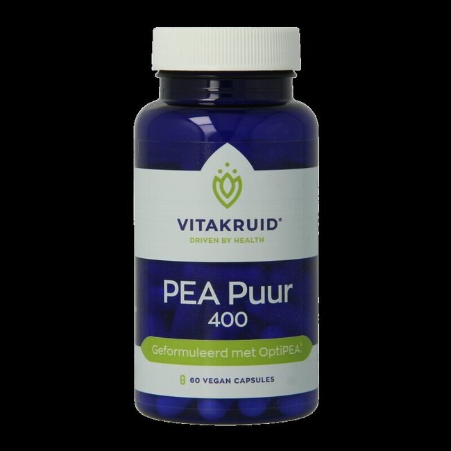 PEA Puur 400 OptiPEA Palmitoylethanolamide 60 Vegetarische capsules