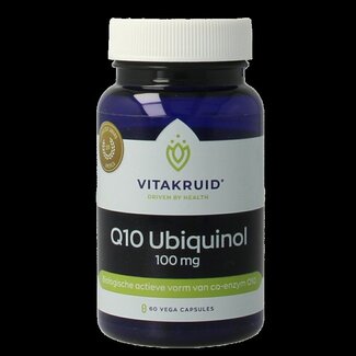 Vitakruid Co-enzym Q10 Ubiquinol actieve vorm Kaneka 100 mg 60 Vegetarische capsules