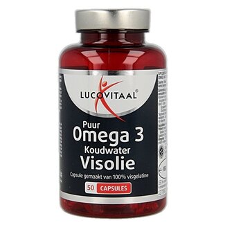 Lucovitaal Koudwater visolie puur omega 3 50 Capsules