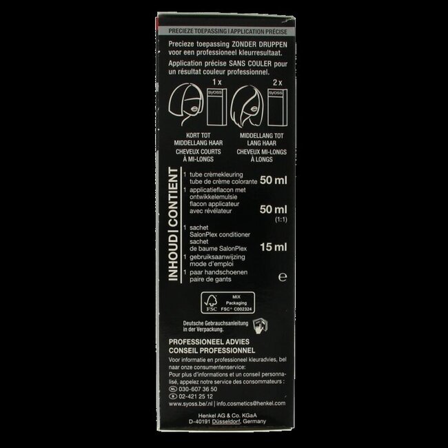 Coloration Syoss Baseline 4-8 Brun Chocolat 1 Kit