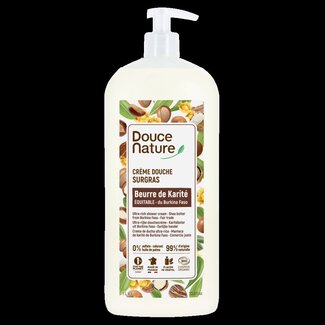 Douce Nature Gel douche ultra-riche au beurre de karité bio 1 litre