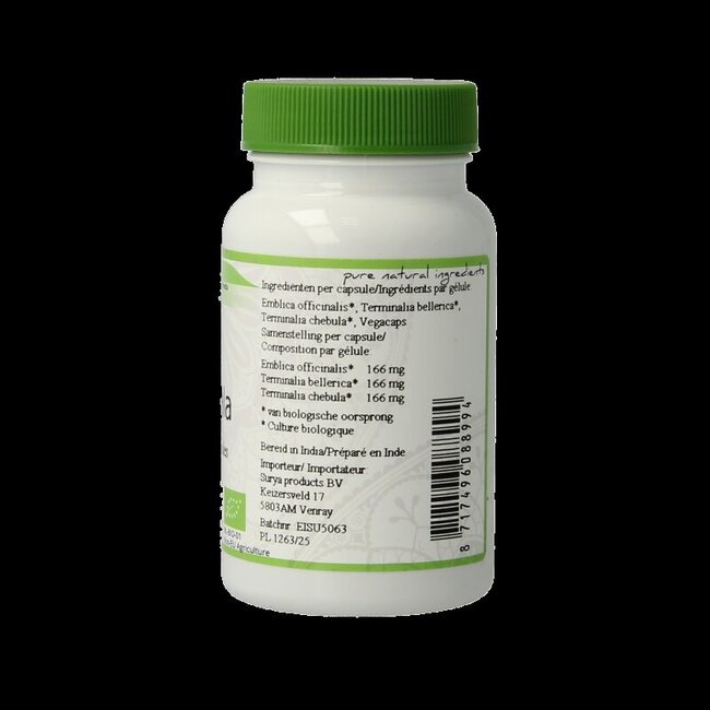 Bio triphala bio 60 Vegetarische capsules