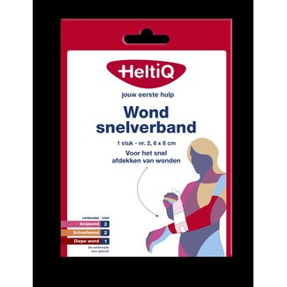 Heltiq Wondsnelverband nr. 2 6 x 8 cm 1 Stuks