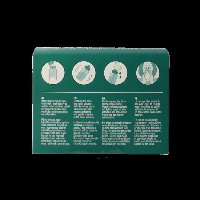 NasoFree sel de rinçage nasal au xylitol 6,5 g - 30 sachets