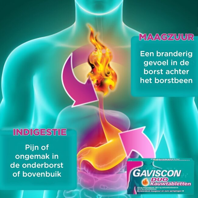 Gaviscon Duo 24 comprimés à croquer