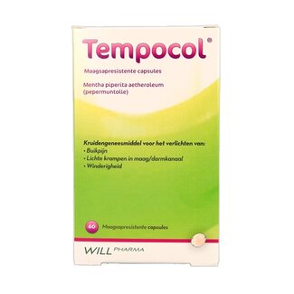 Tempocol Menthe poivrée gastro-résistante 182 mg 60 gélules