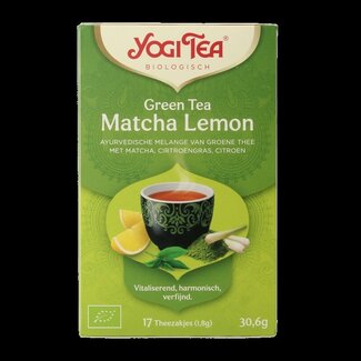 Yogi Tea Green tea matcha lemon bio 17 Zakjes