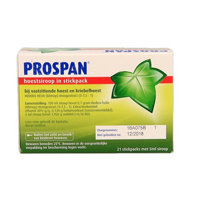 Hedera helix stickpack 5 ml 21 unités