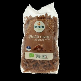Primeal Spelt fusilli spiralen volkoren bio 500 Gram
