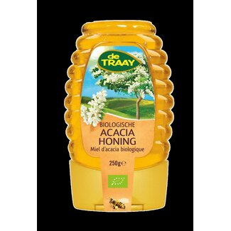 Traay Acaciahoning knijpfles bio 250 Gram