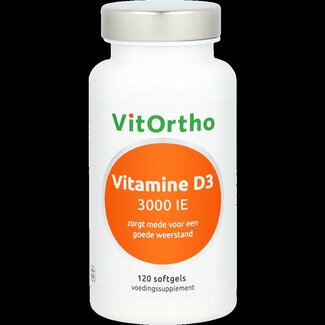 VitOrtho Vitamine D3 3000IE 120 Softgels