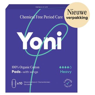 Yoni Maandverband heavy met vleugels 10 Stuks