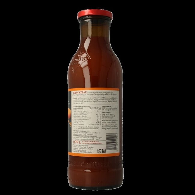 Jus de carotte pur bio Krachtsap 750 millilitres