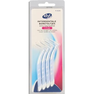 Idyl Interdentaal borstel XL handvat 1.9mm 4 Stuks