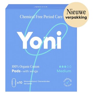 Yoni Maandverband medium met vleugels 10 Stuks