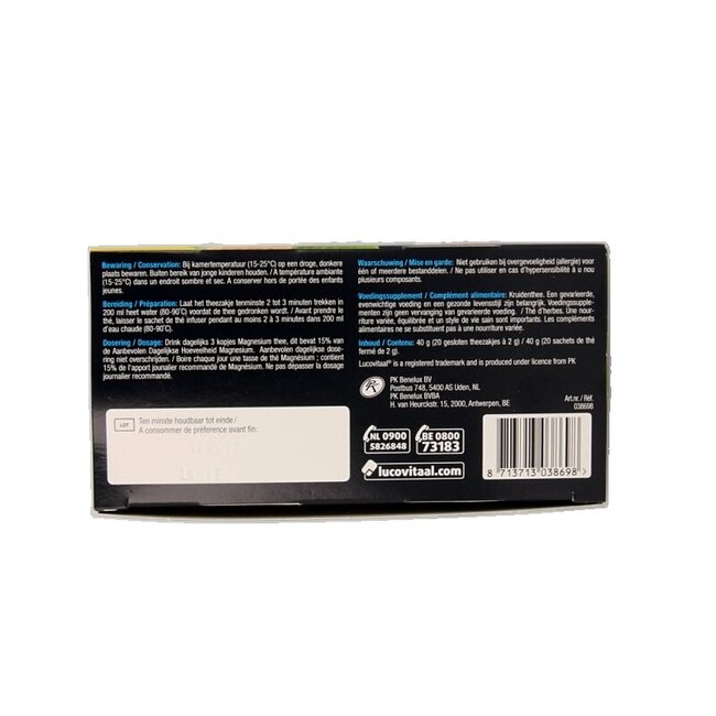 Magnesium groene thee 20 Zakjes