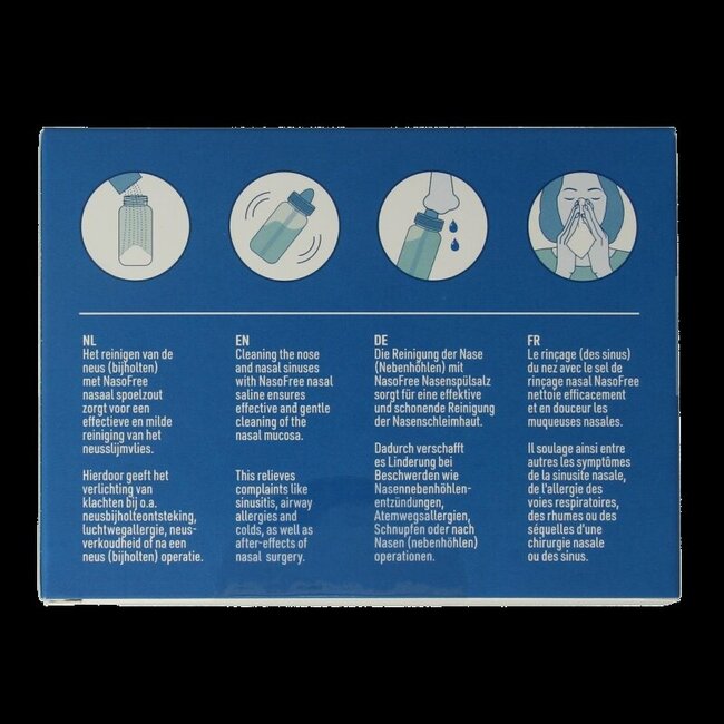 NasoFree sel de rinçage nasal 2,5 g 30 sachets