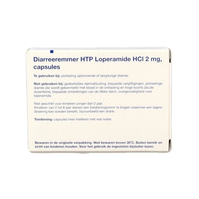 Loperamide 2mg diarreeremmer 20 Capsules