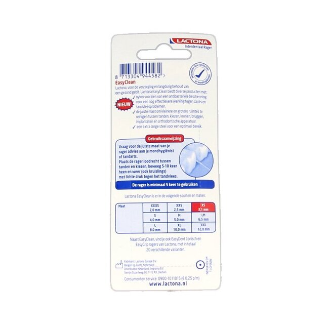 Easyclean XS 3.1mm 8 Stuks