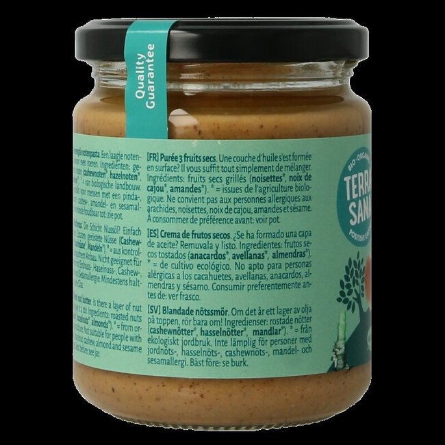 3 mix notenpasta zonder pinda bio 250 Gram