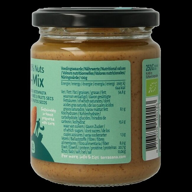 Purée de 3 noix sans arachides bio 250 g