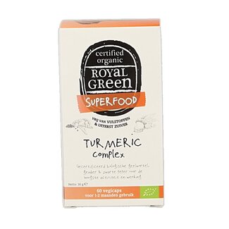 Royal Green Complexe curcuma bio 60 gélules végétales