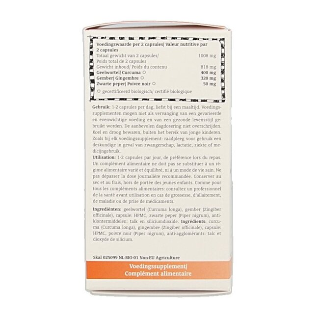 Turmeric complex bio 60 Vegetarische capsules