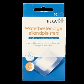 Heka Klein Eilandpleister 5cm x 7cm waterbestendig 10 Stuks