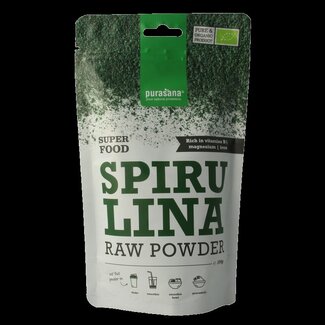 Purasana Spirulina poeder vegan bio 200 Gram