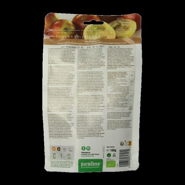 Poudre de Camu Camu vegan bio 100 grammes