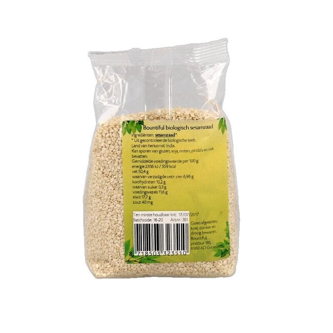 Sesamzaad bio 250 Gram