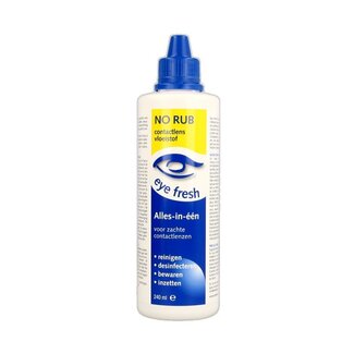 Eyefresh No rub alles-in-1 vloeistof zachte lenzen 240 Milliliter