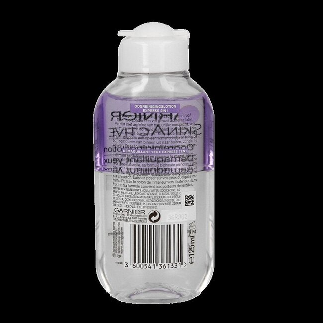 Skin naturals express oogreinigingslotion 2-in-1 125 Milliliter