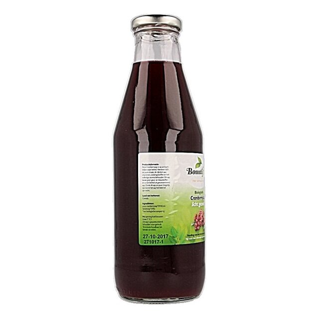 Cranberrysap gezoet bio 750 Milliliter
