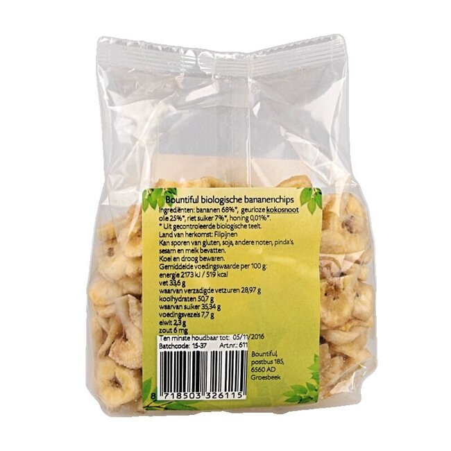 Chips de bananes bio 200 g