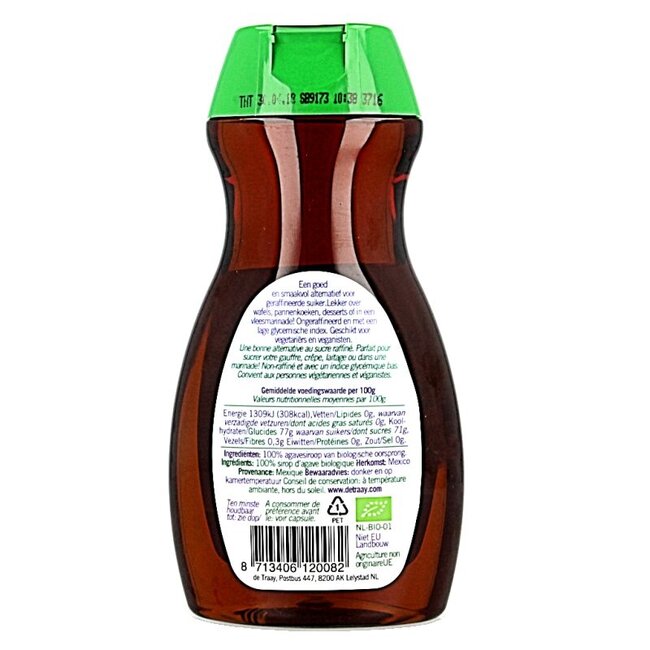 Sirop d'agave foncé et riche bio 350 grammes