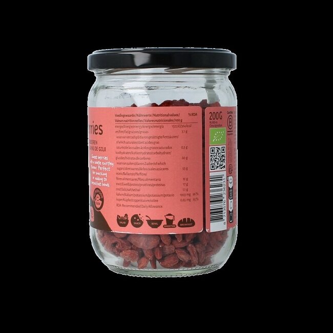 Baies de goji crues bio en bocal 200 g