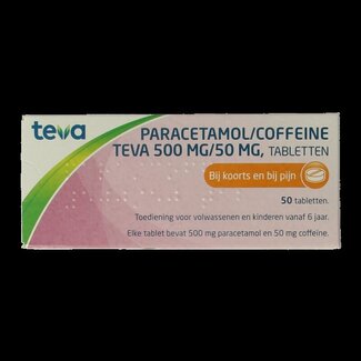 Teva Paracetamol coffeine 500/50 50 Tabletten