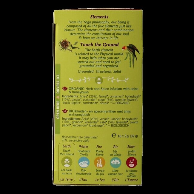 Earth touch the ground bio 16 sachets