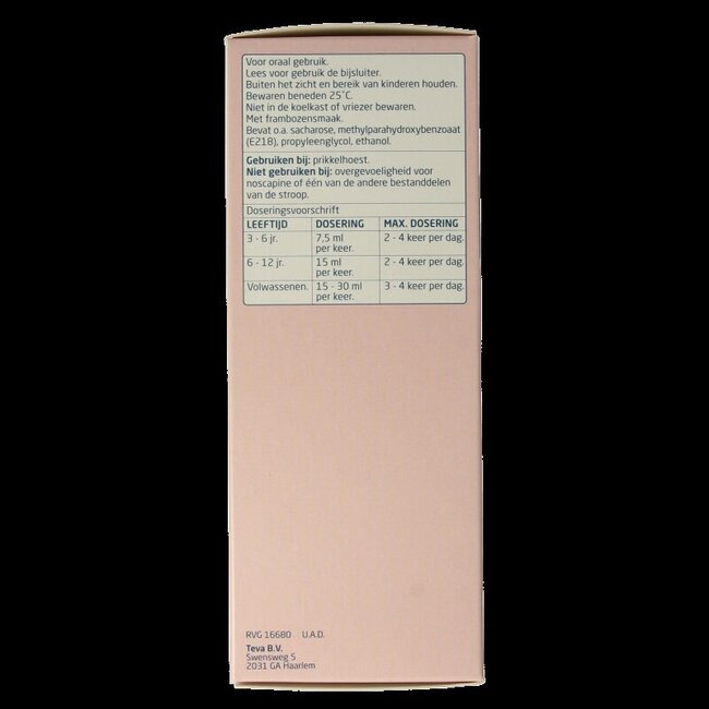 Noscapine HCL sirop 300 ml