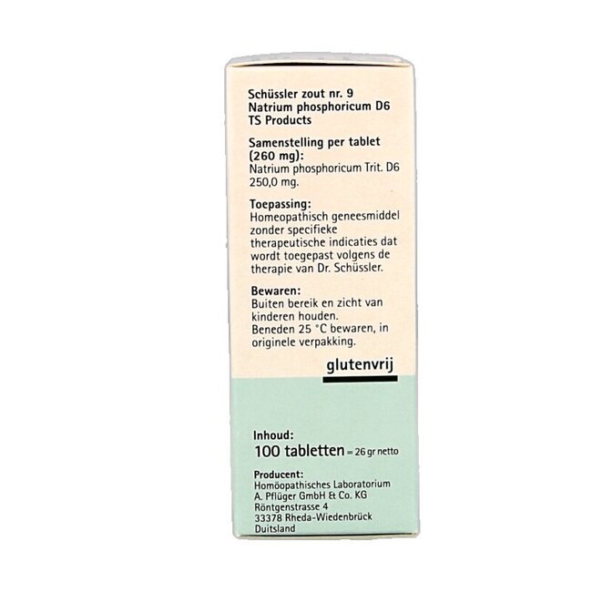 Natrium phosphoricum 9 D6 Schussler 100 Tabletten