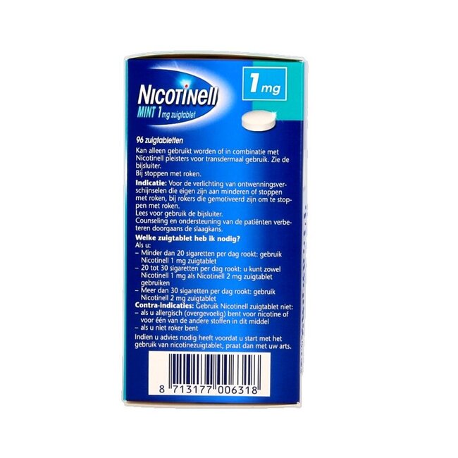 Menthe 1 mg 96 comprimés à sucer